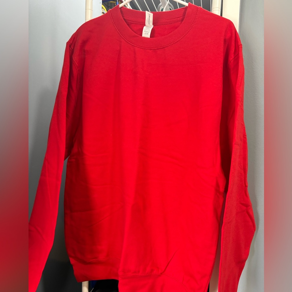 PACK OF 3-Women’s Classic Red Crewneck Sweatshirt